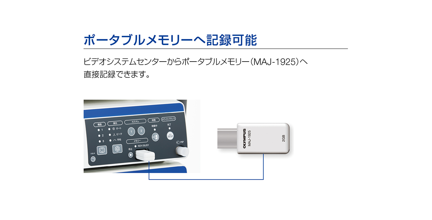 ポータブルメモリーへ記録